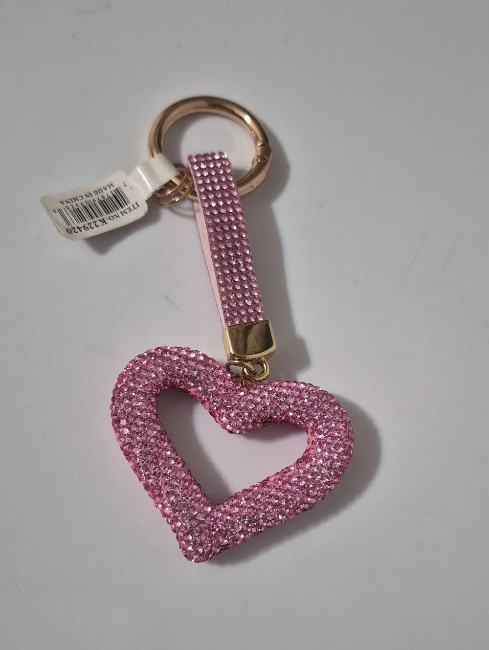 Pink Sparkle Purse Key Charm
